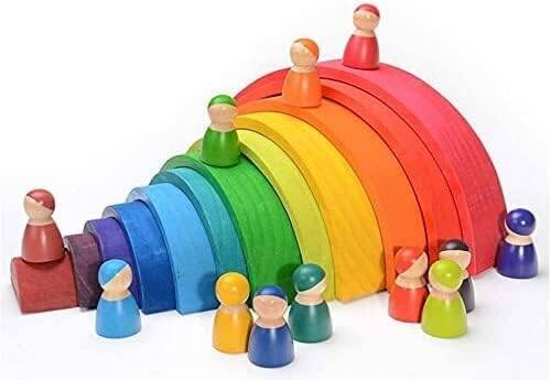 Multicoloured Wooden Rainbow