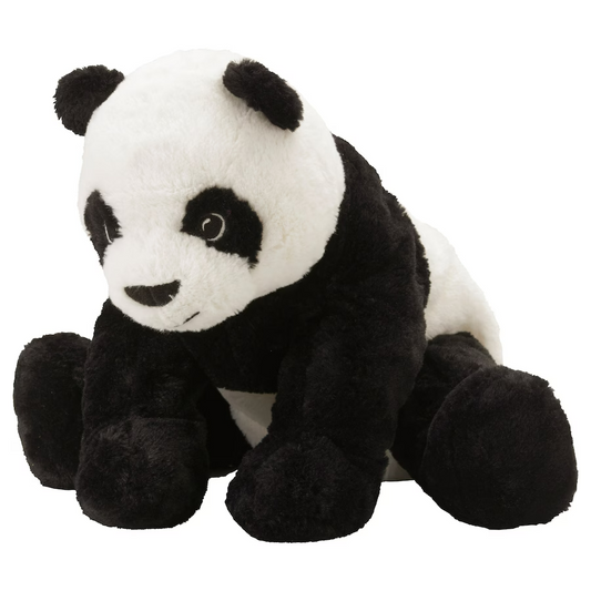 KRAMIG Soft toy, white/black